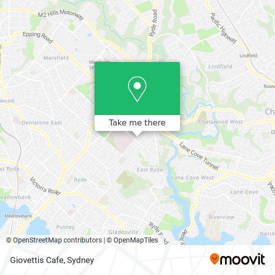 Giovettis Cafe map