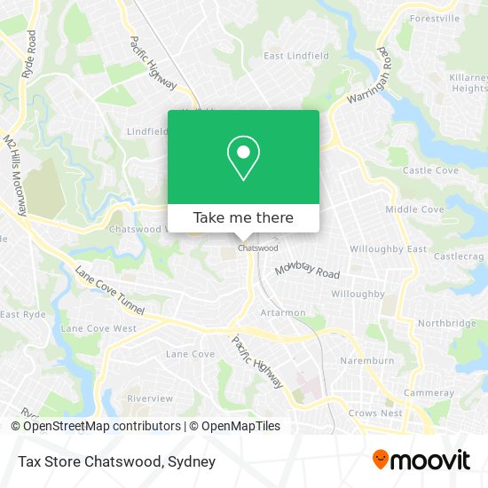 Tax Store Chatswood map