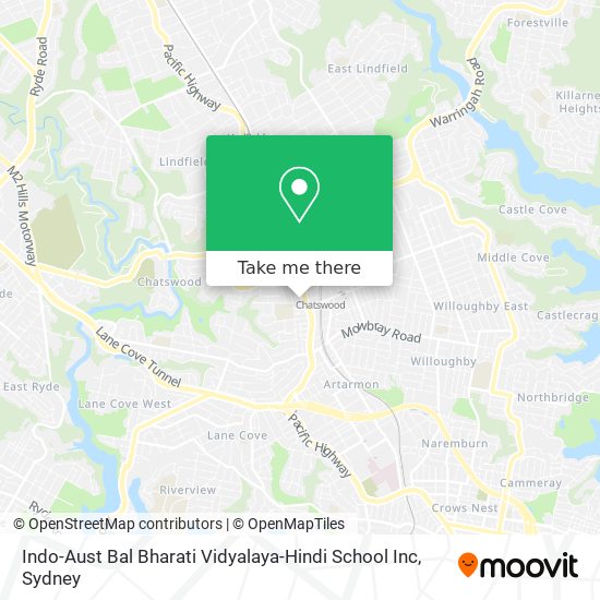 Mapa Indo-Aust Bal Bharati Vidyalaya-Hindi School Inc