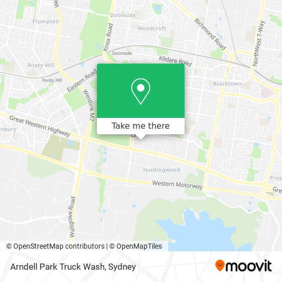 Mapa Arndell Park Truck Wash