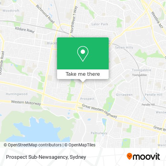 Prospect Sub-Newsagency map