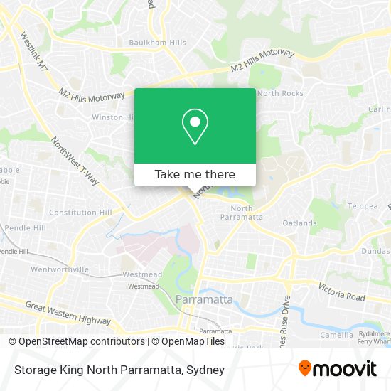 Storage King North Parramatta map