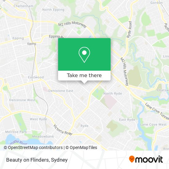 Beauty on Flinders map