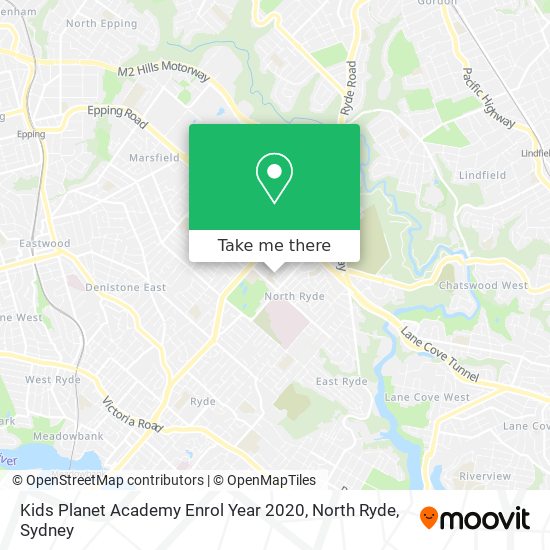 Mapa Kids Planet Academy Enrol Year 2020, North Ryde