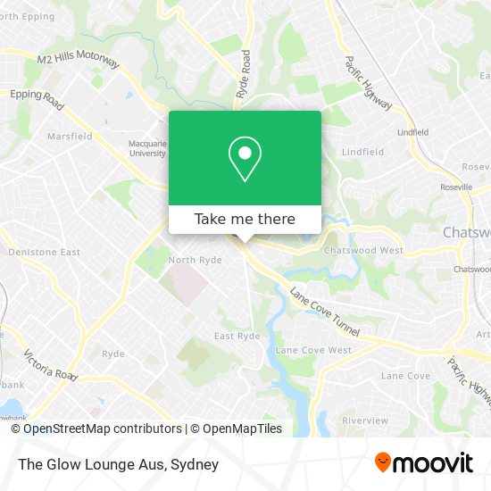 The Glow Lounge Aus map