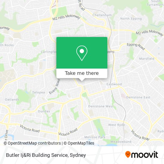 Mapa Butler Ij&Ri Building Service