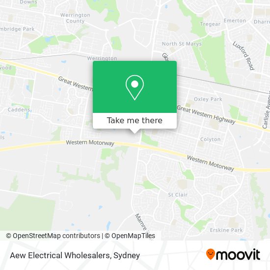 Aew Electrical Wholesalers map