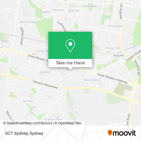 SCT Sydney map