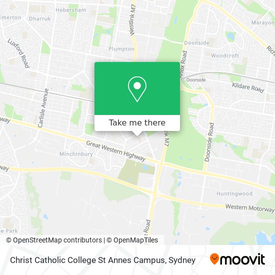 Christ Catholic College St Annes Campus map