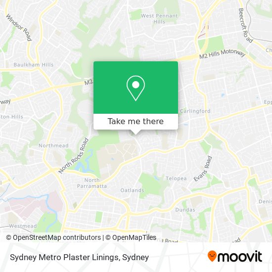 Sydney Metro Plaster Linings map