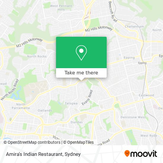 Mapa Amira's Indian Restaurant