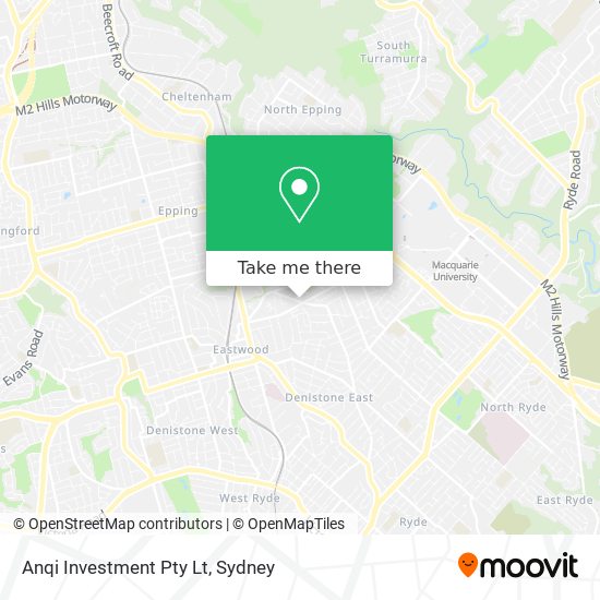 Anqi Investment Pty Lt map