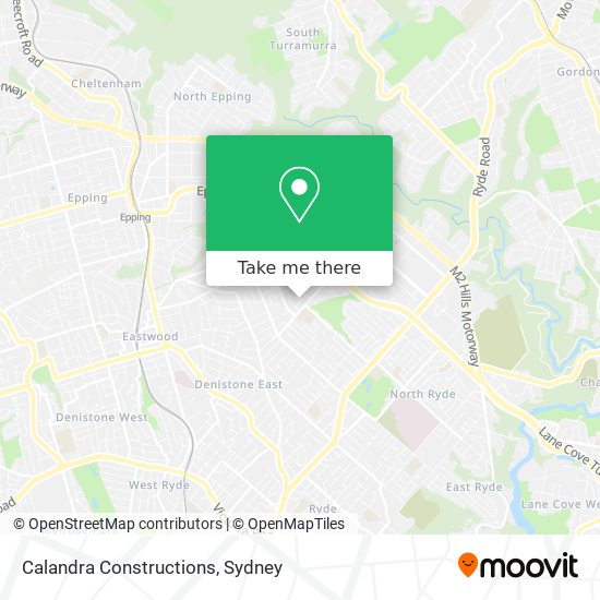 Calandra Constructions map