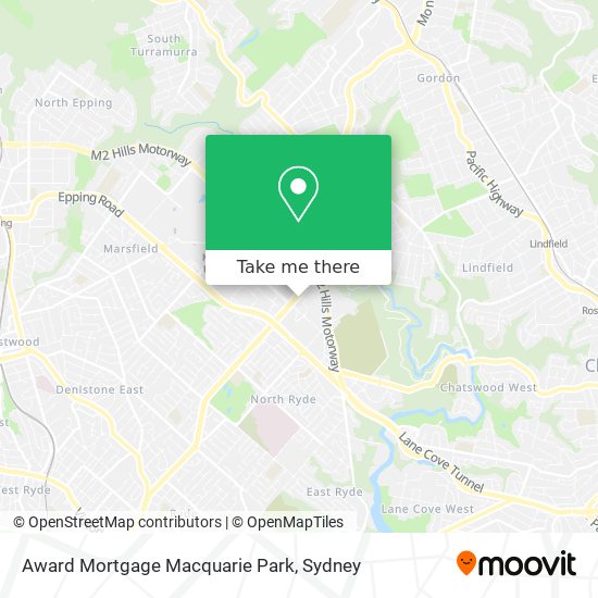 Award Mortgage Macquarie Park map