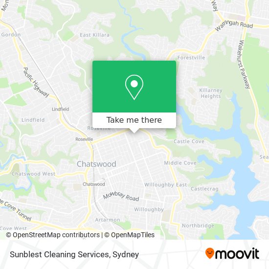 Sunblest Cleaning Services map