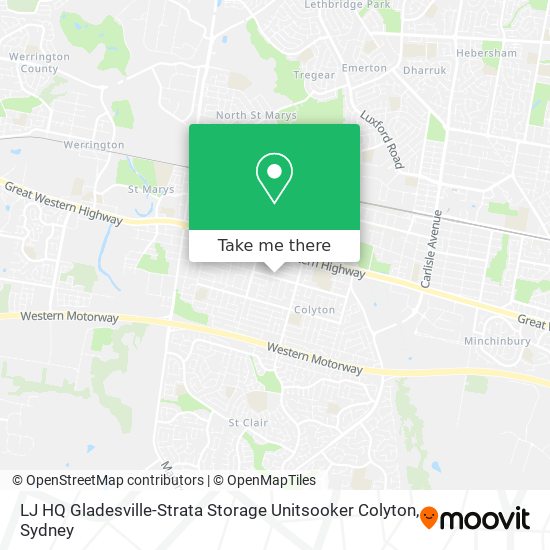 Mapa LJ HQ Gladesville-Strata Storage Unitsooker Colyton