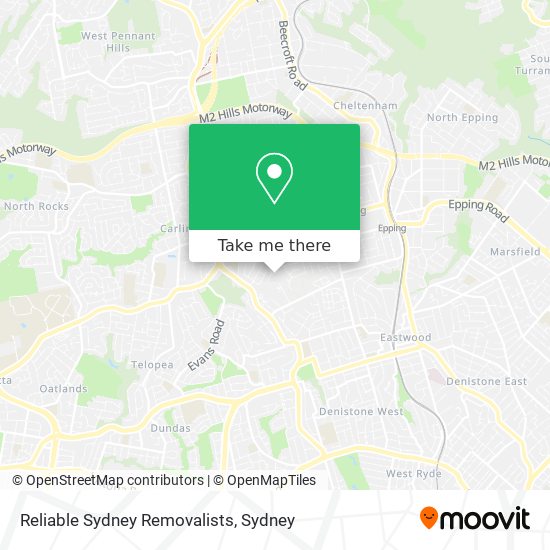 Reliable Sydney Removalists map