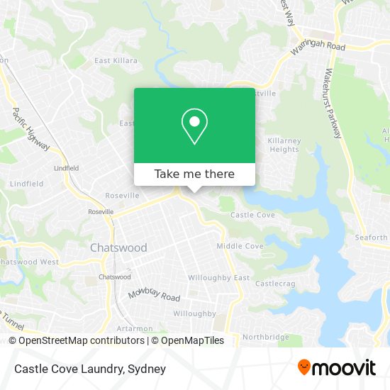 Castle Cove Laundry map