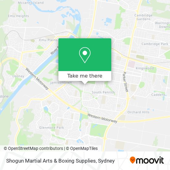 Mapa Shogun Martial Arts & Boxing Supplies