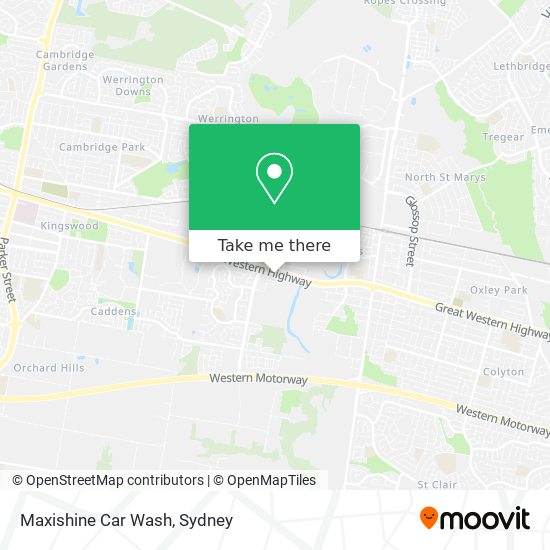 Maxishine Car Wash map