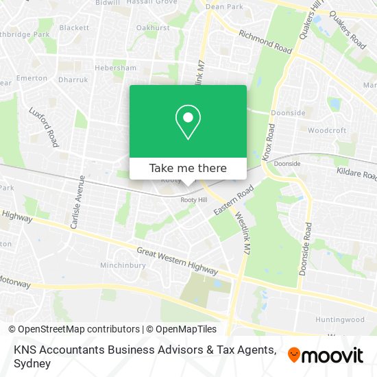 Mapa KNS Accountants Business Advisors & Tax Agents