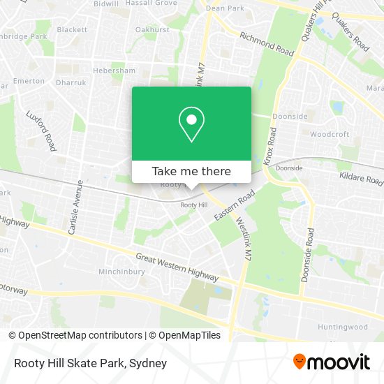 Rooty Hill Skate Park map