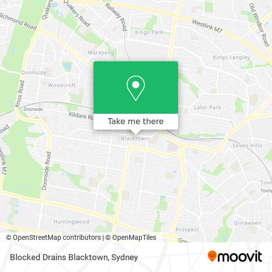 Mapa Blocked Drains Blacktown