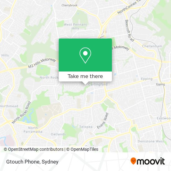 Gtouch Phone map