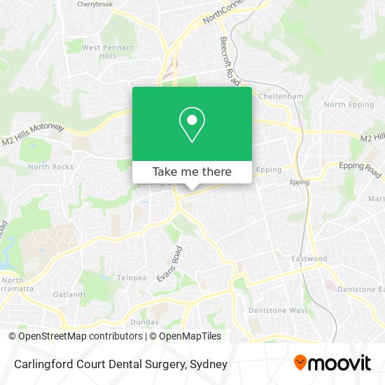 Mapa Carlingford Court Dental Surgery