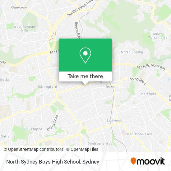 North Sydney Boys High School map