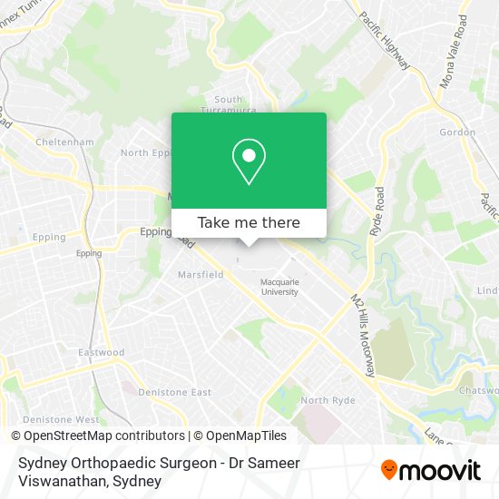 Mapa Sydney Orthopaedic Surgeon - Dr Sameer Viswanathan