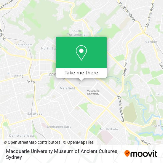 Macquarie University Museum of Ancient Cultures map