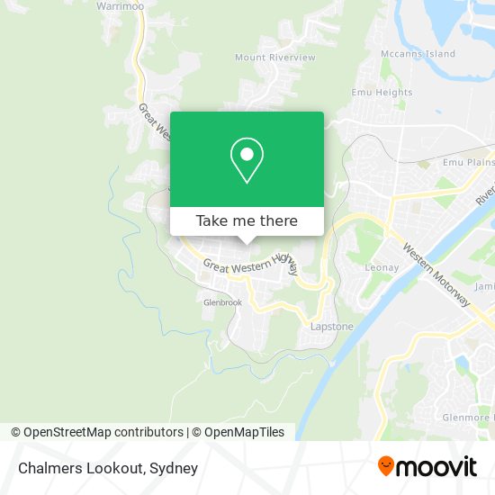 Chalmers Lookout map