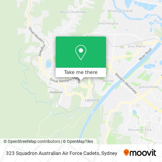 323 Squadron Australian Air Force Cadets map