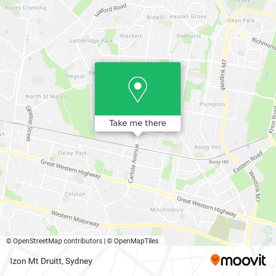 Izon Mt Druitt map