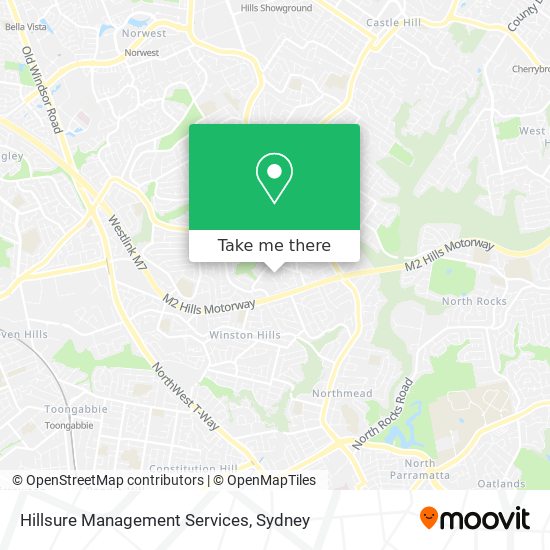 Hillsure Management Services map