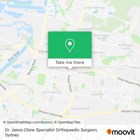 Dr. Jason Chow Specialist Orthopaedic Surgeon map