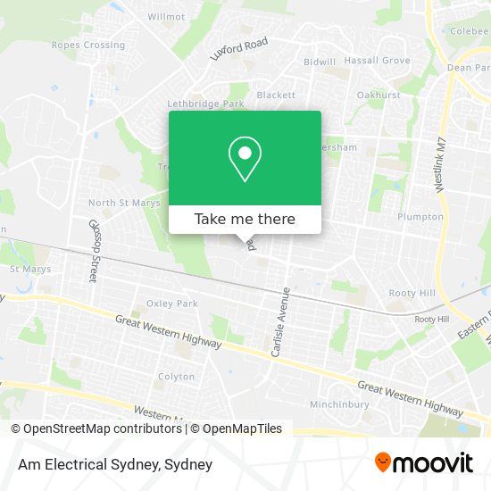 Am Electrical Sydney map