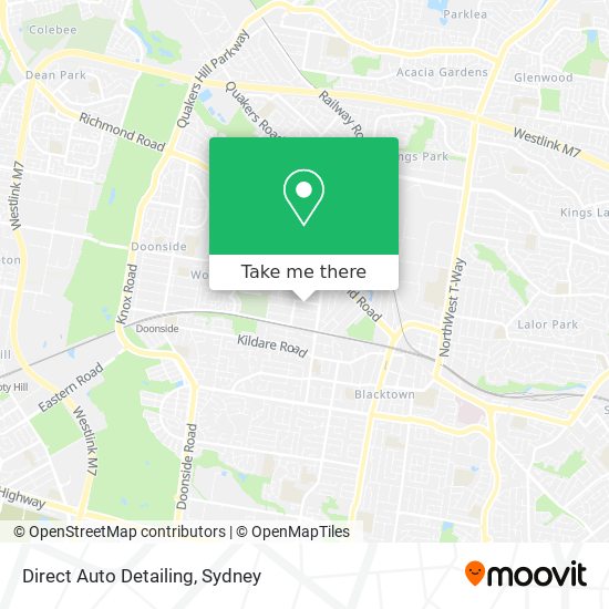 Direct Auto Detailing map