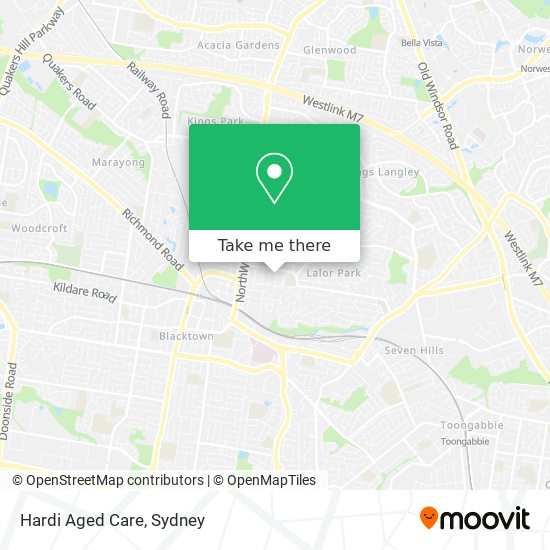 Mapa Hardi Aged Care