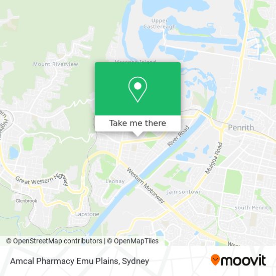 Amcal Pharmacy Emu Plains map