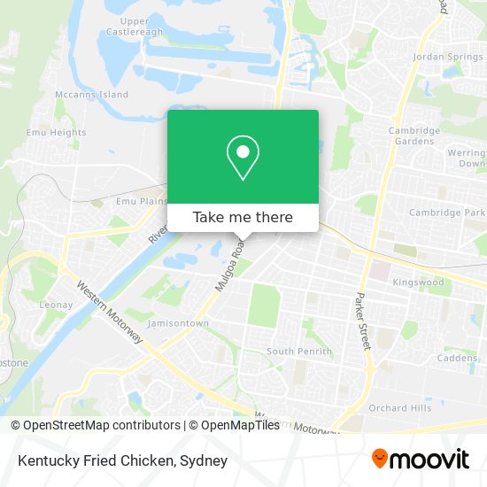 Kentucky Fried Chicken map