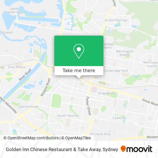 Golden Inn Chinese Restaurant & Take Away map