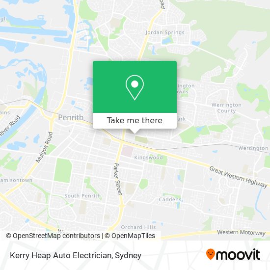 Kerry Heap Auto Electrician map