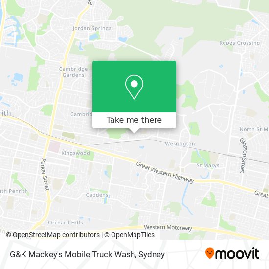 G&K Mackey's Mobile Truck Wash map