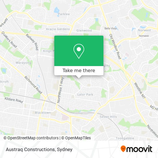 Austraq Constructions map