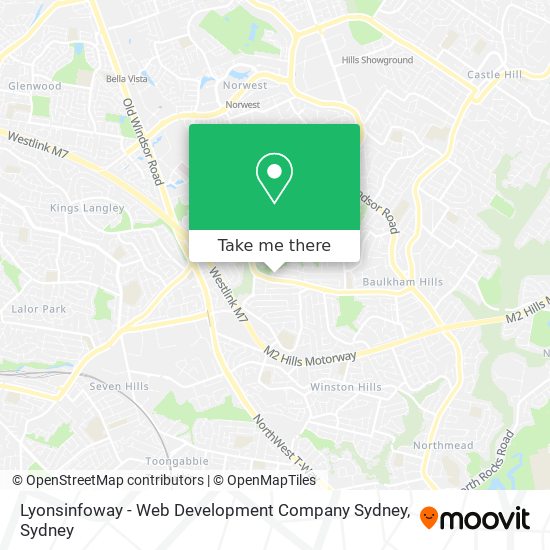 Lyonsinfoway - Web Development Company Sydney map