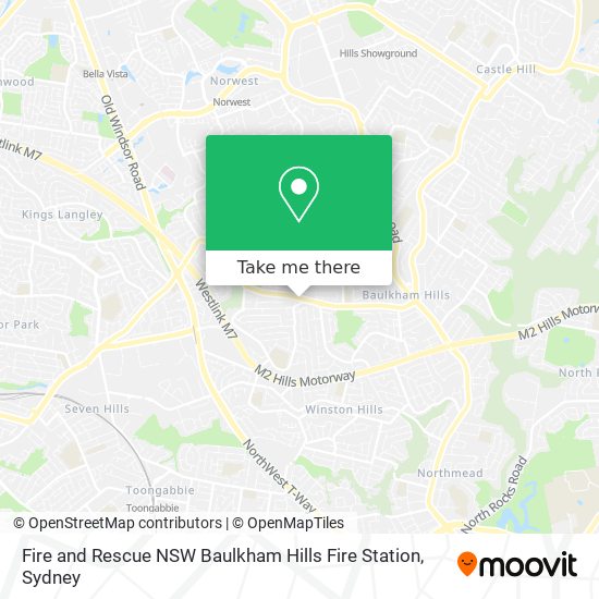 Mapa Fire and Rescue NSW Baulkham Hills Fire Station