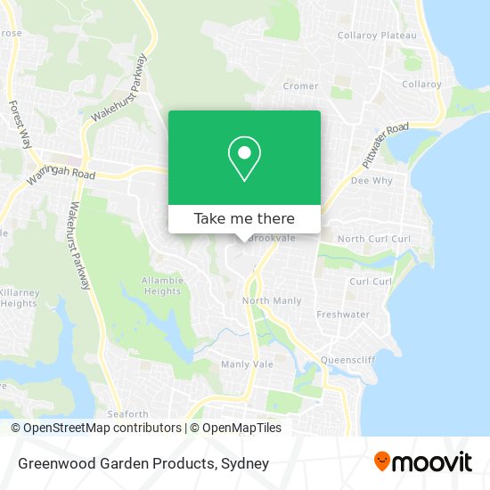 Greenwood Garden Products map