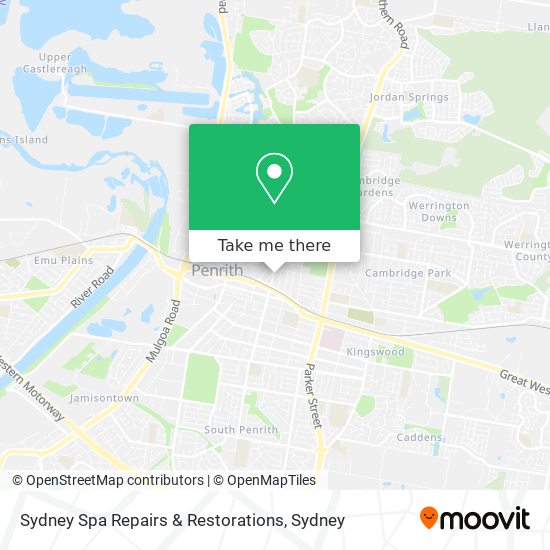 Mapa Sydney Spa Repairs & Restorations